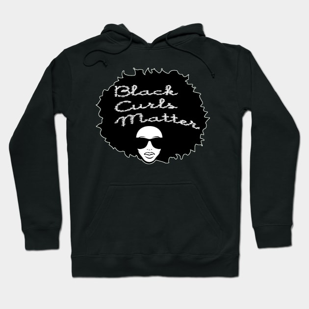 BLACK CURLS MATTER by AfreeKA -2 Hoodie by DREAM SIGNED Collection